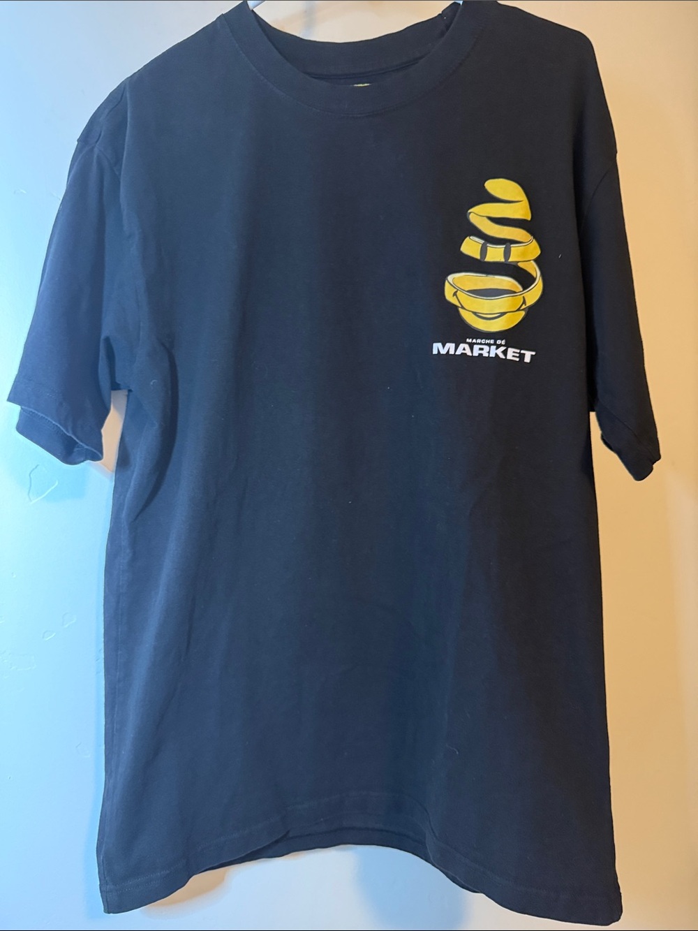 MARKET Chinatown Market Smiley Snake Graphic Tee Black Yellow Streetwear